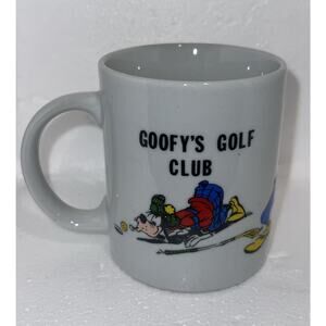 Vintage Walt Disney World Goofys Golf Club Goofy Cup Coffee Mug